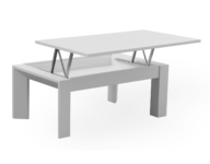 Mesa de centro elevable T110A, Lacado Blanco Mate