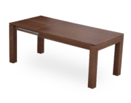 Mesa C10 Roble, dimensiones 90x140x200 con extensible abierto.