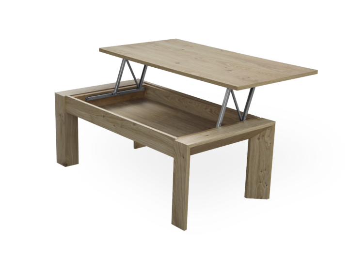 Mesa de centro elevable T110A, Roble Nudos