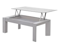 Mesa de centro T114A Roble, Elevable, Porcelánico Hydra Argen