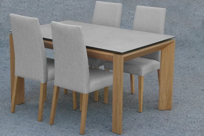 Conjunto de Mesa T14A y 4 sillas Ana