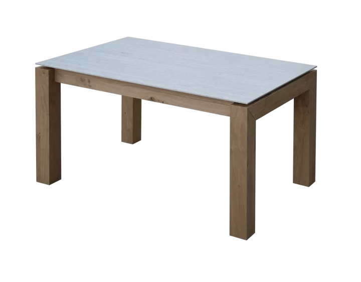 Mesa C14A Roble Nudos, Porcelánico Marmorio Pietra